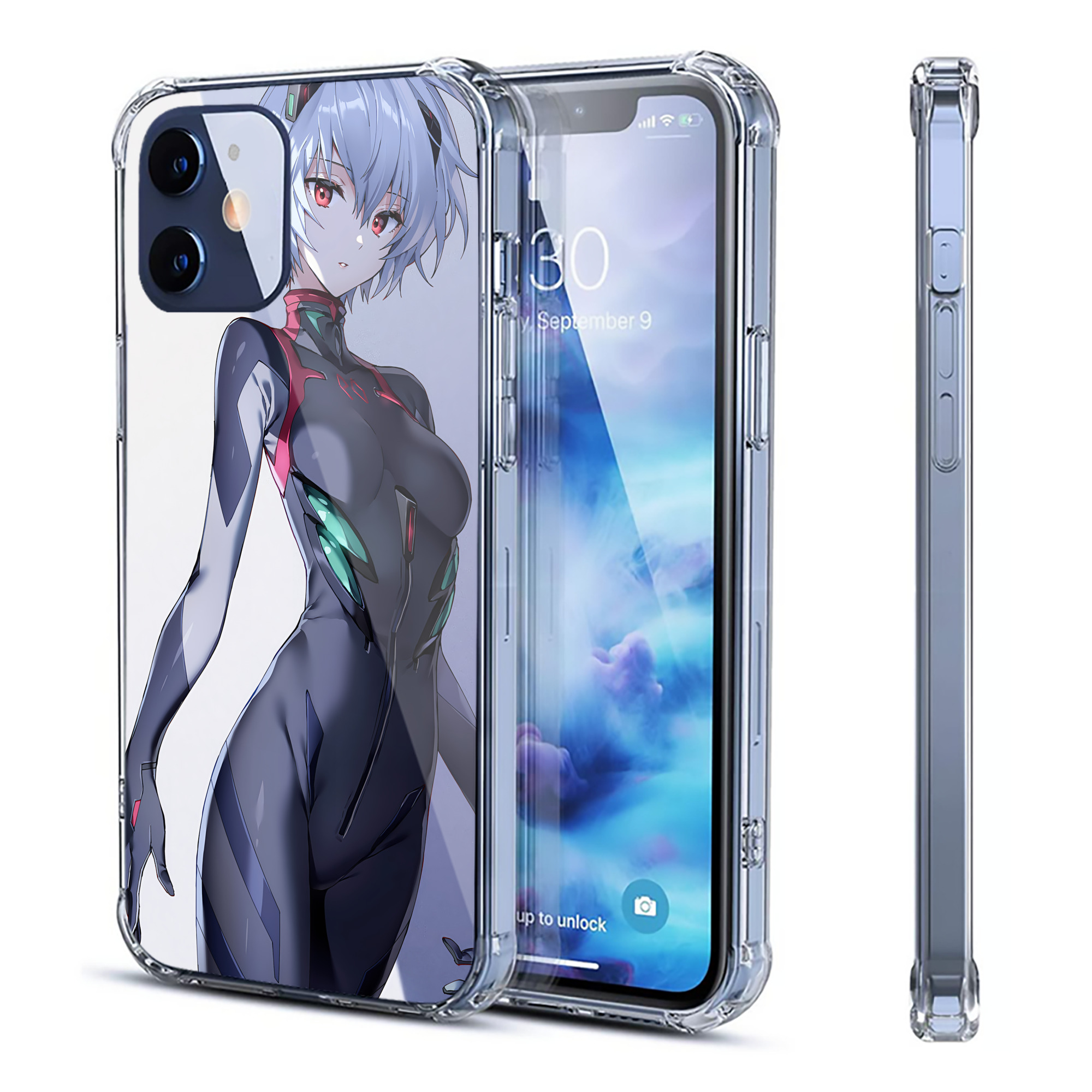 （画像用） EVA 新世紀エヴァンゲリオン 【iPhone 12シリーズ対応】透明スマホケース（クリアソフトケース）